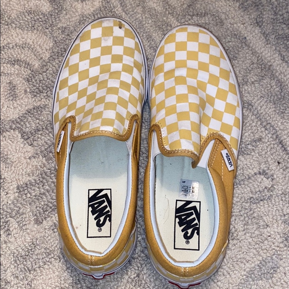 Checker print vans